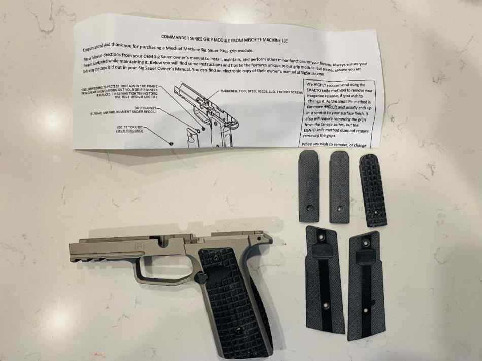 Mischief Machine - Sig P365 COMMANDER SERIES GRIP